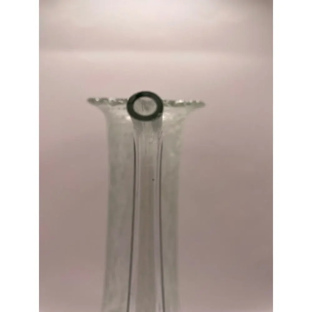 Handblown La Verrerie de Biot Arlequin France Bubbles Art Glass Signed